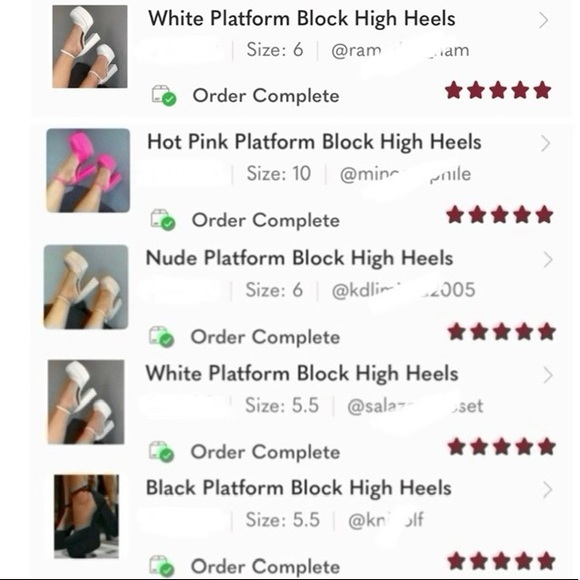 Nude Platform Block High Heels - Picture 12 of 15